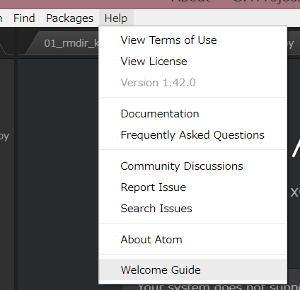 Atom Setting